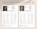 Edit Actor Resume Template v2 Corner Headshot