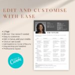 Your Actor Resume/CV Template v5 with Corner Headshot