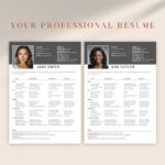 Your Actor Resume/CV Template v5 with Corner Headshot